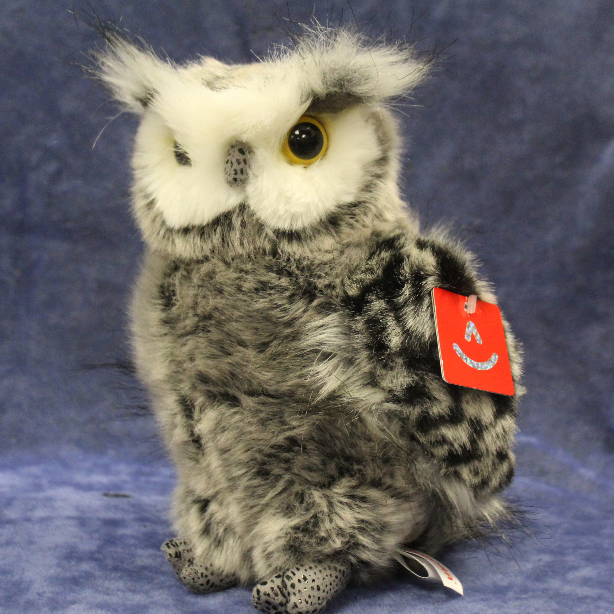 4.5" Grey Owl Plush Stuffed Animal Toy